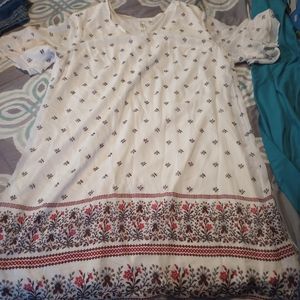 white Hippie Dress